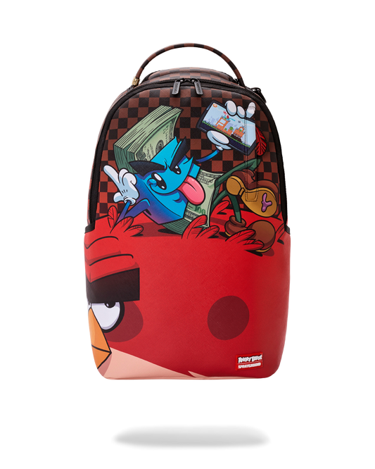 SPRAYGROUNDÂ® BACKPACK MONEY BOY CHILLIN ON BIG ANGRY BIRD BACKPACK