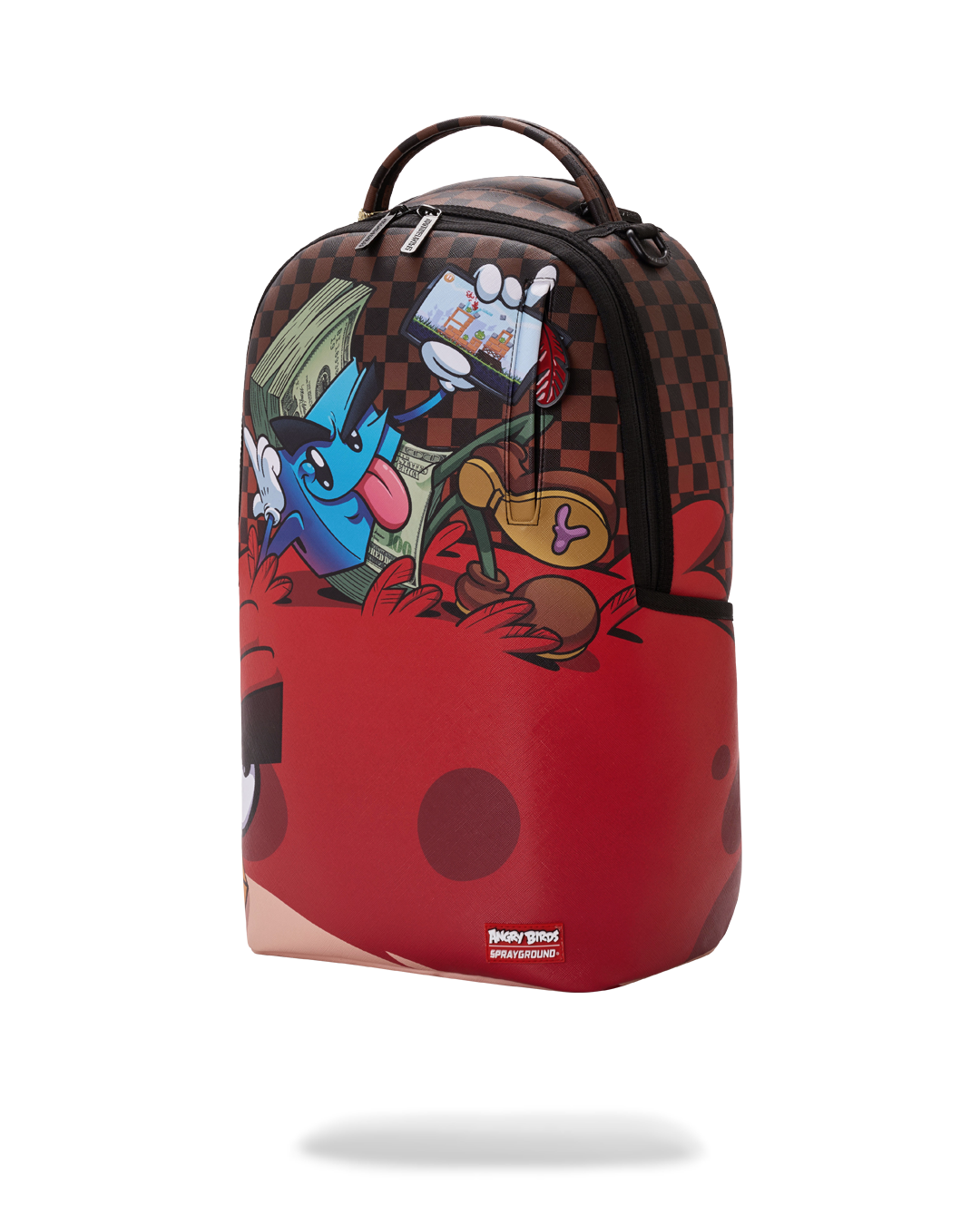 SPRAYGROUNDÂ® BACKPACK MONEY BOY CHILLIN ON BIG ANGRY BIRD BACKPACK