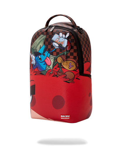 SPRAYGROUNDÂ® BACKPACK MONEY BOY CHILLIN ON BIG ANGRY BIRD BACKPACK