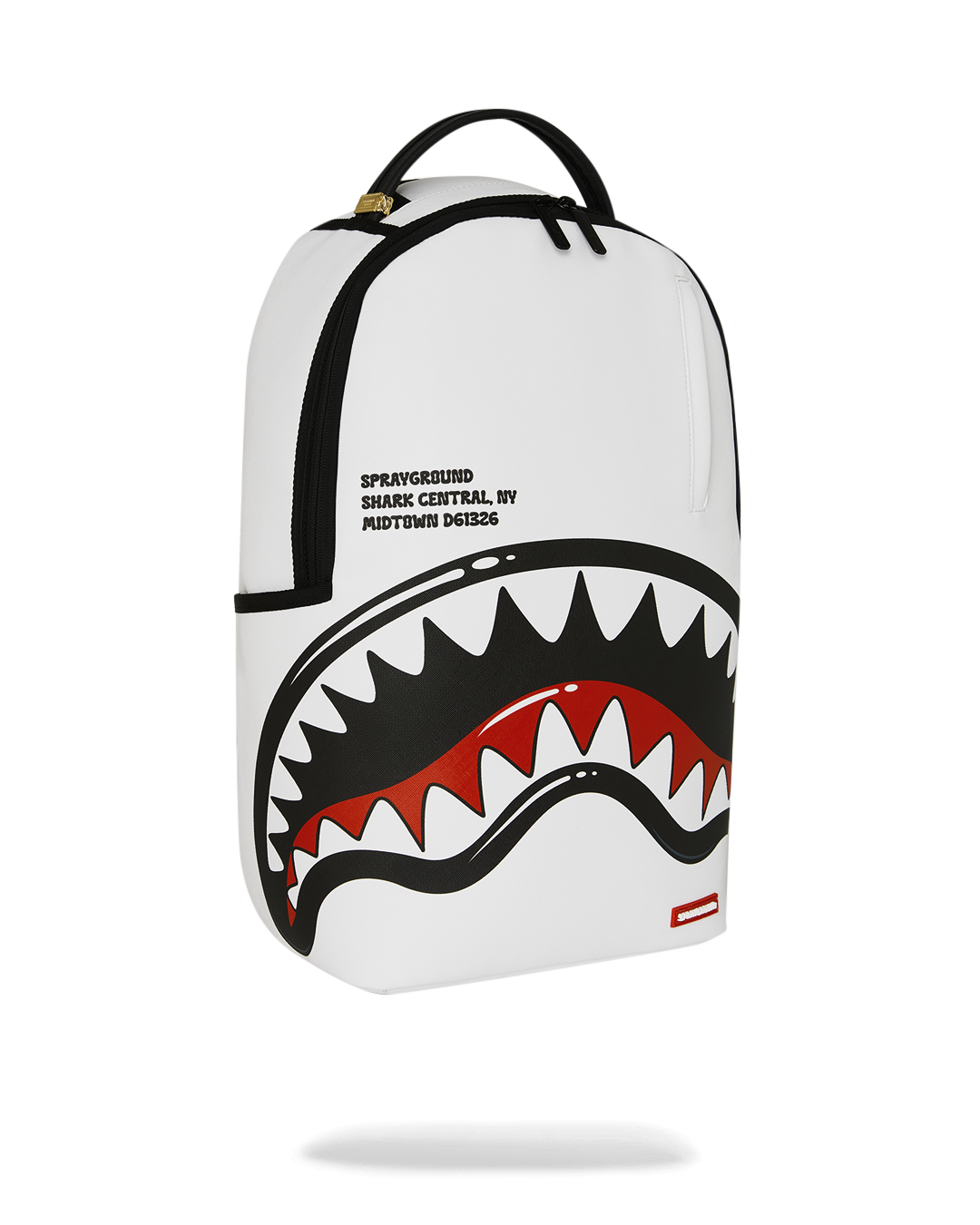 SPRAYGROUND® BACKPACK SHARK CENTRAL BUBBLY WHITE BACKPACK