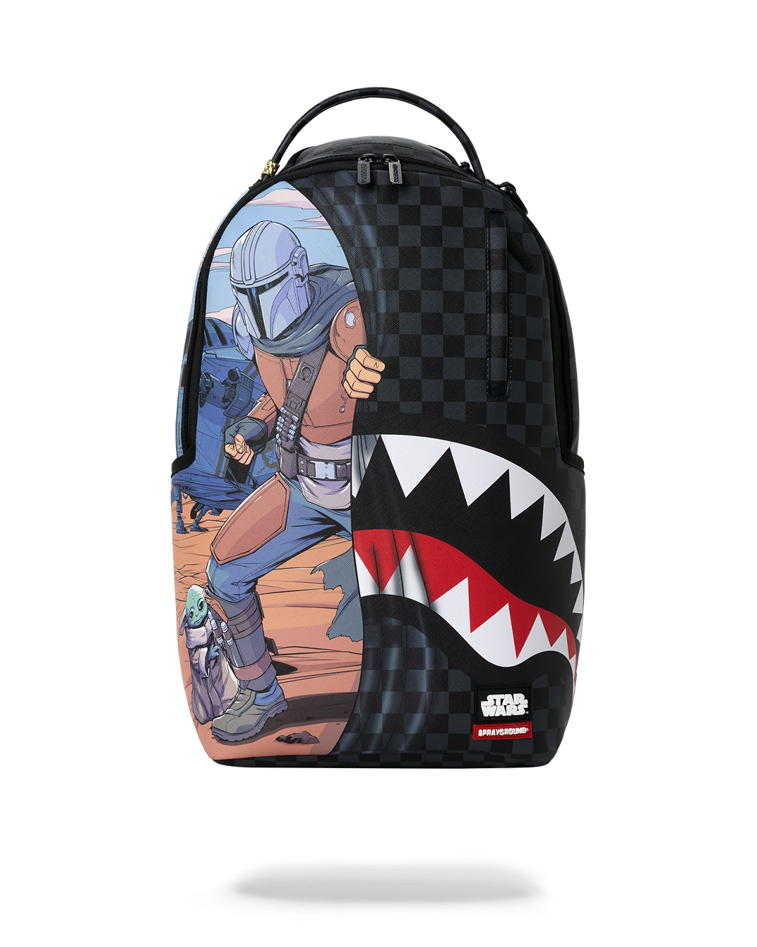 SPRAYGROUNDÂ® BACKPACK STAR WARS MANDO AND GROKU REVEAL BACKPACK