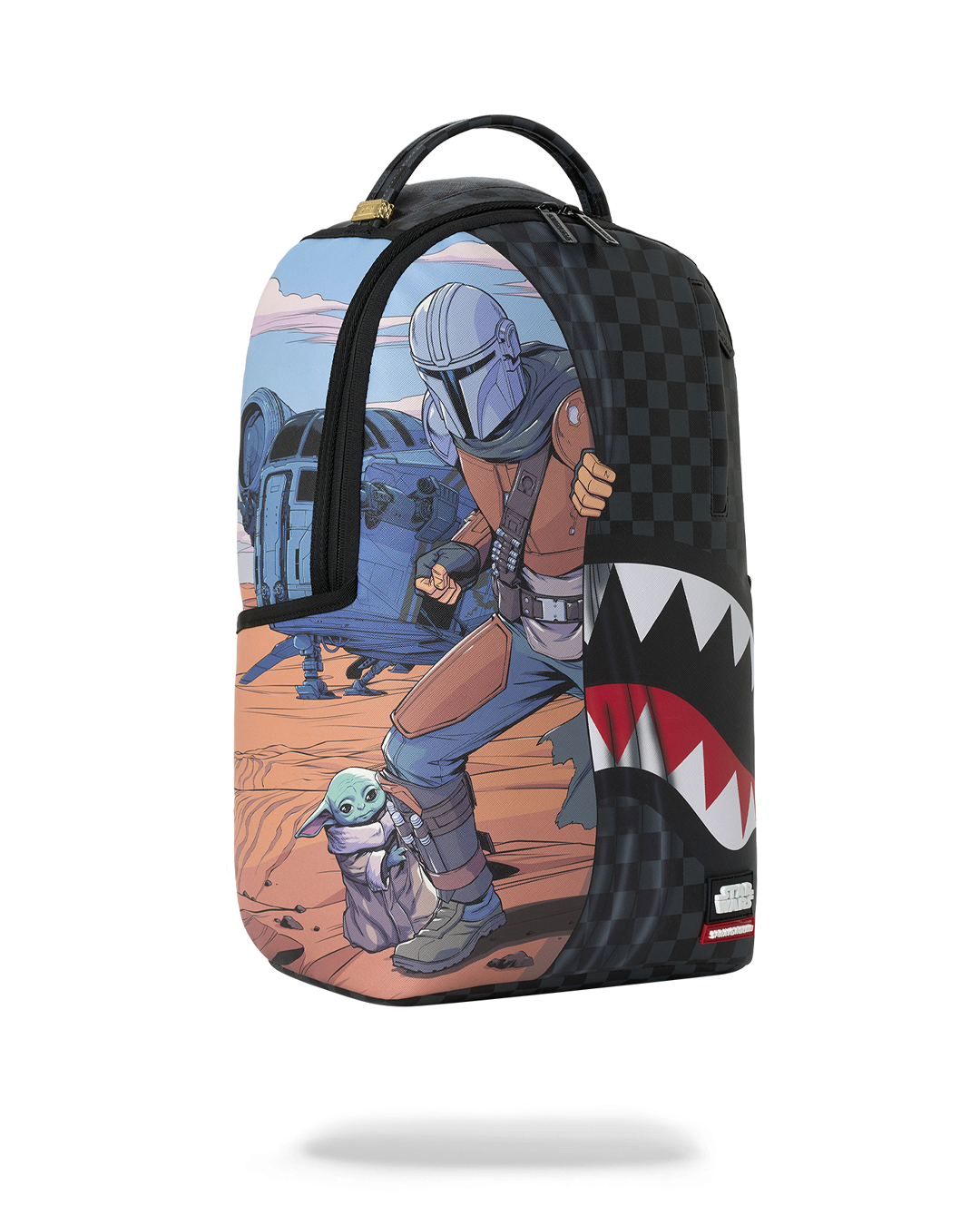 SPRAYGROUNDÂ® BACKPACK STAR WARS MANDO AND GROKU REVEAL BACKPACK