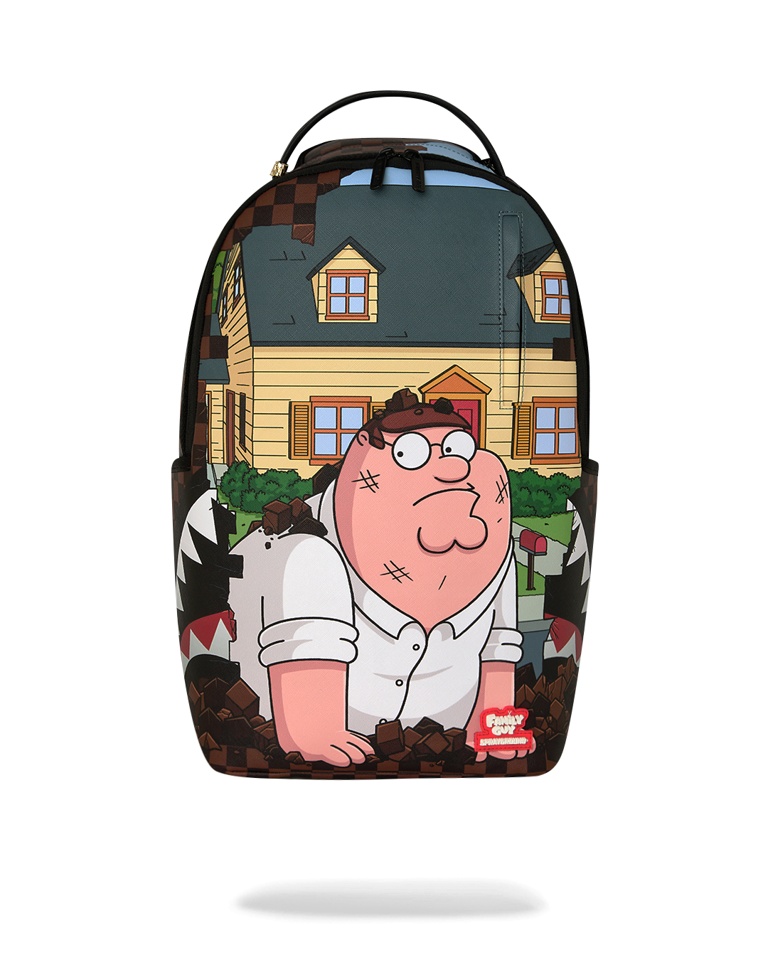 SPRAYGROUNDÂ® BACKPACK FAMILY GUY PETER FALLING THROUGH WALL BACKPACK