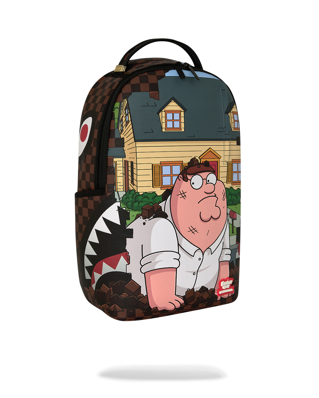 SPRAYGROUNDÂ® BACKPACK FAMILY GUY PETER FALLING THROUGH WALL BACKPACK