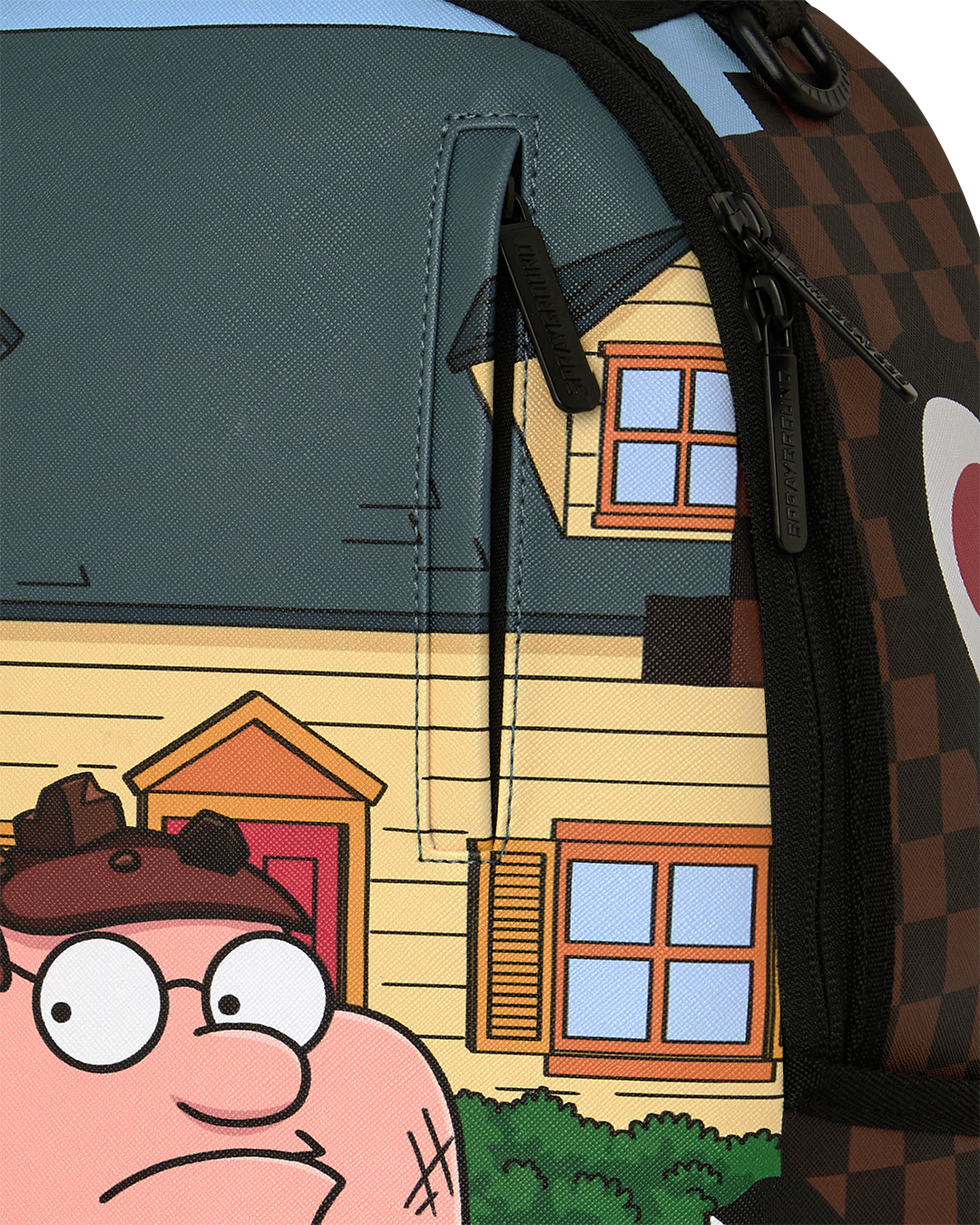 SPRAYGROUNDÂ® BACKPACK FAMILY GUY PETER FALLING THROUGH WALL BACKPACK