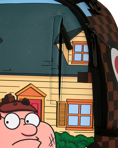 SPRAYGROUNDÂ® BACKPACK FAMILY GUY PETER FALLING THROUGH WALL BACKPACK