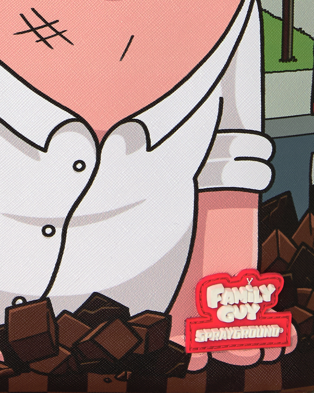 SPRAYGROUNDÂ® BACKPACK FAMILY GUY PETER FALLING THROUGH WALL BACKPACK
