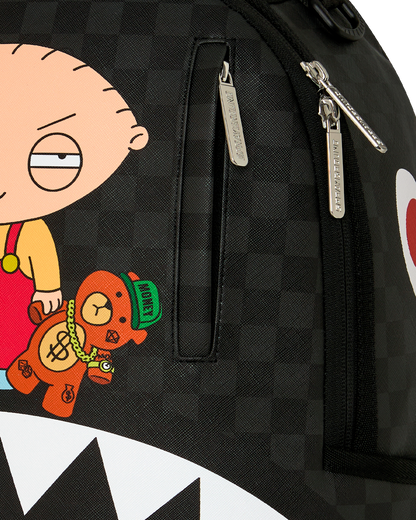 SPRAYGROUND® BACKPACK FAMILY GUY STEWIE HOLDING BEAR KEYCHAIN BACKPACK
