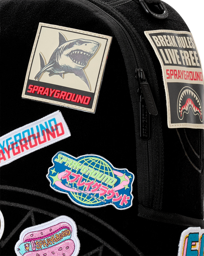 SPRAYGROUND® BACKPACK BUNCH OF VELCRO PATCHES TO MAKE YOUR BACKPACK