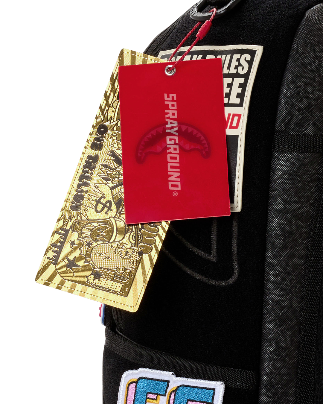 SPRAYGROUND® BACKPACK BUNCH OF VELCRO PATCHES TO MAKE YOUR BACKPACK