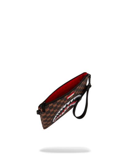 SPRAYGROUND® POUCHETTE SHARKS IN PARIS GRIN & GRIND CROSSOVER CLUTCH