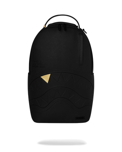SPRAYGROUNDÂ® BACKPACK BLACKED OUT EMBOSSED GOLD TOOTH BACKPACK