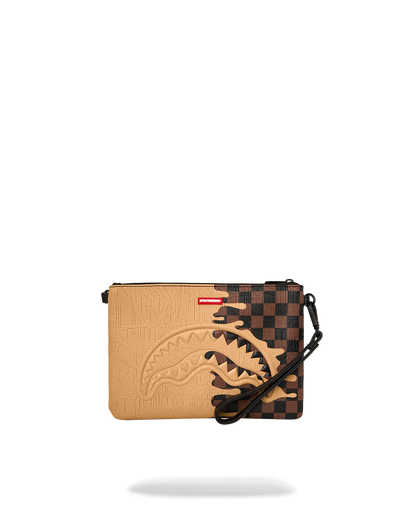 SPRAYGROUND® POUCHETTE DESIGNER DRIP EFFECT CROSSOVER CLUTCH