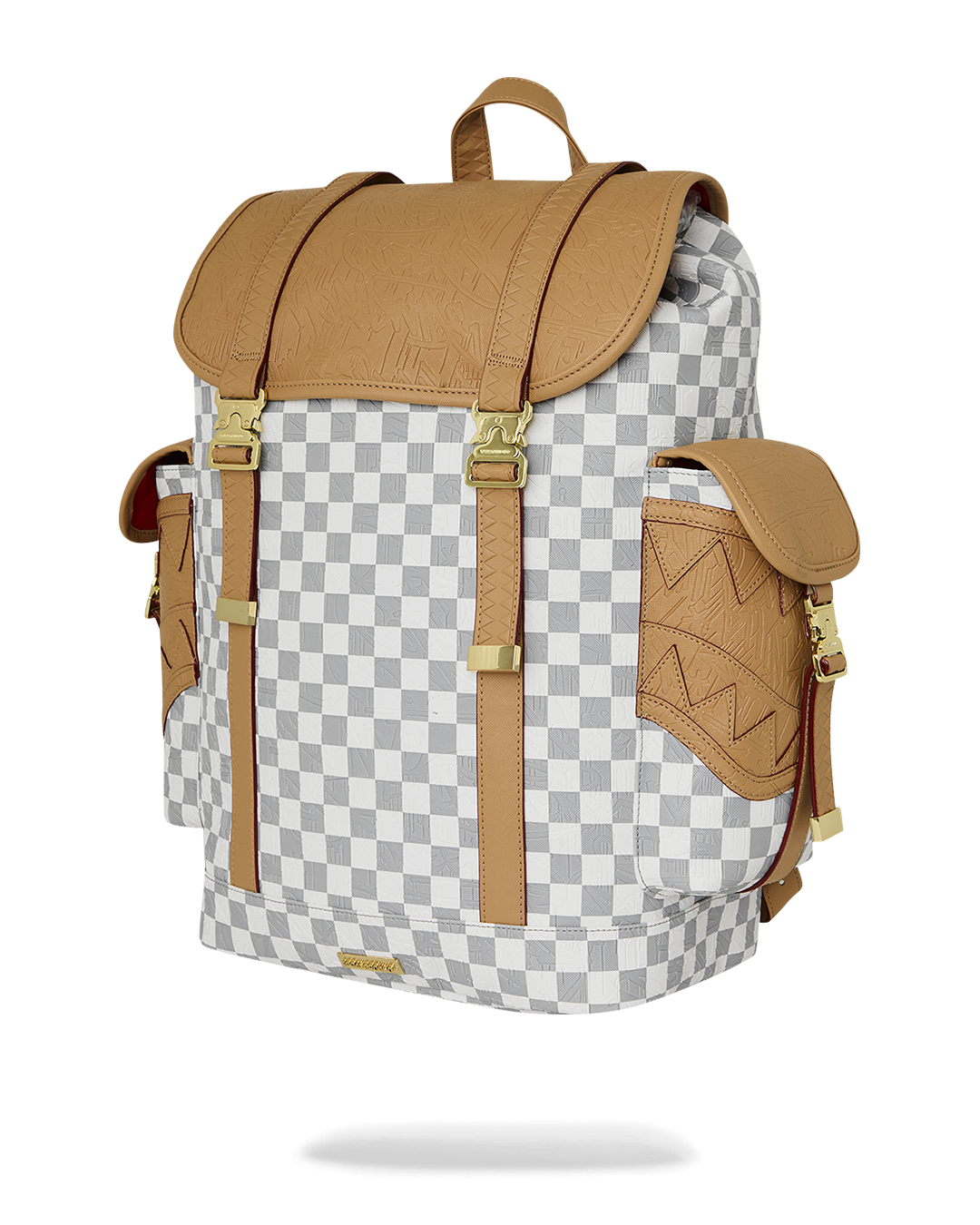 SPRAYGROUND® BACKPACK EMBOSSED CREAM CHECK MONTE CARLO
