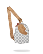 SPRAYGROUND® SLING EMBOSSED CREAM CHECK BACKPACK SLING