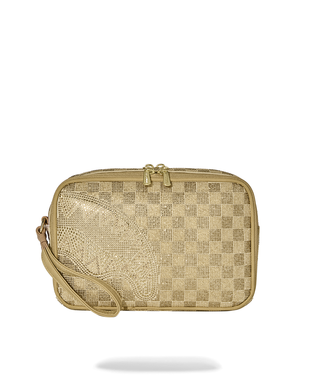 SPRAYGROUND® TOILETRY 2 TONE GOLD TRINITY TOILETRY BRICK