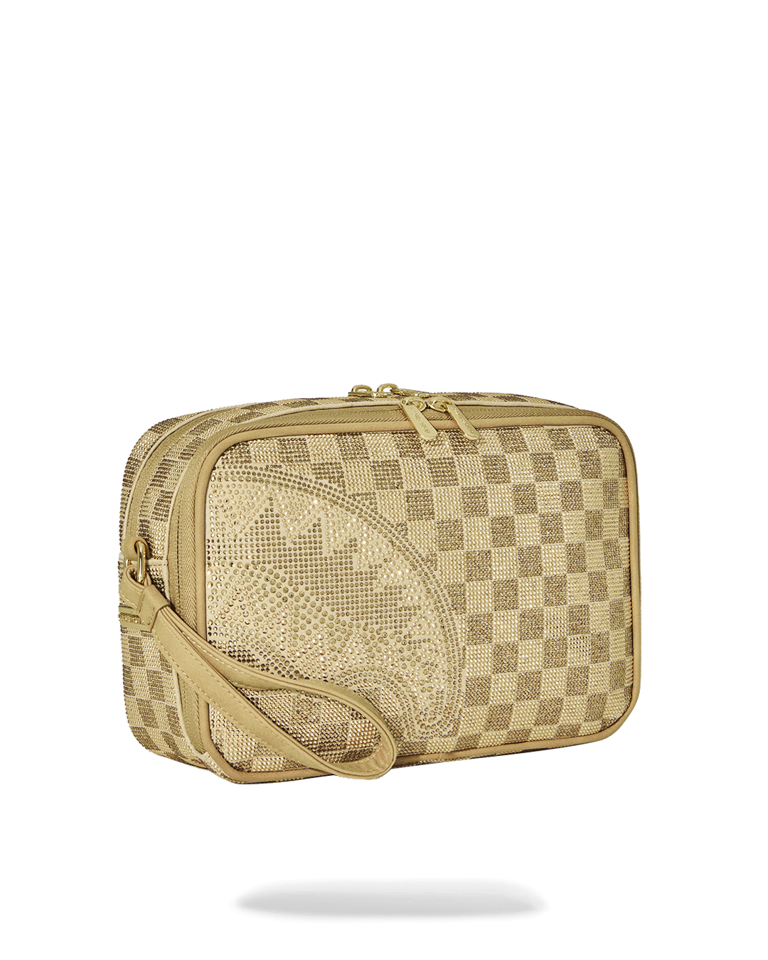 SPRAYGROUND® TOILETRY 2 TONE GOLD TRINITY TOILETRY BRICK