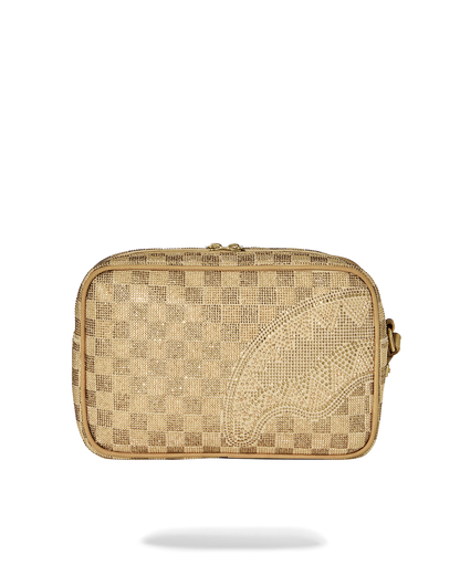 SPRAYGROUND® TOILETRY 2 TONE GOLD TRINITY TOILETRY BRICK