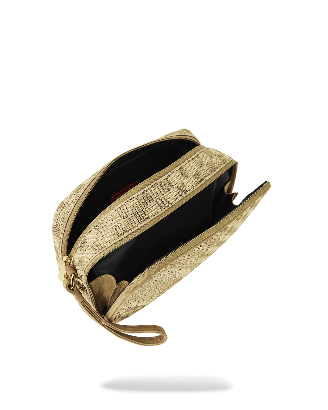 SPRAYGROUND® TOILETRY 2 TONE GOLD TRINITY TOILETRY BRICK