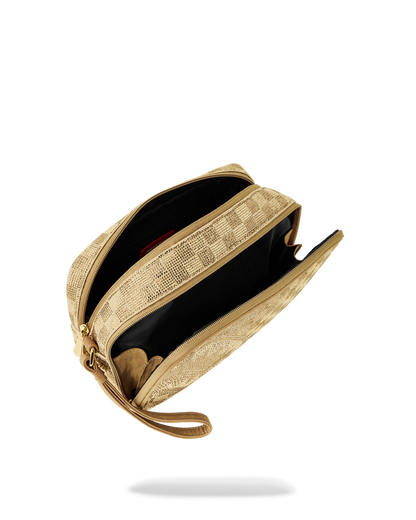 SPRAYGROUND® TOILETRY 2 TONE GOLD TRINITY TOILETRY BRICK