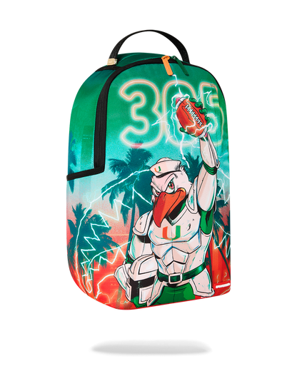 SPRAYGROUND® BACKPACK UNIVERSITY OF MIAMI HURRICANES - TOUCHDOWN THUNDER
