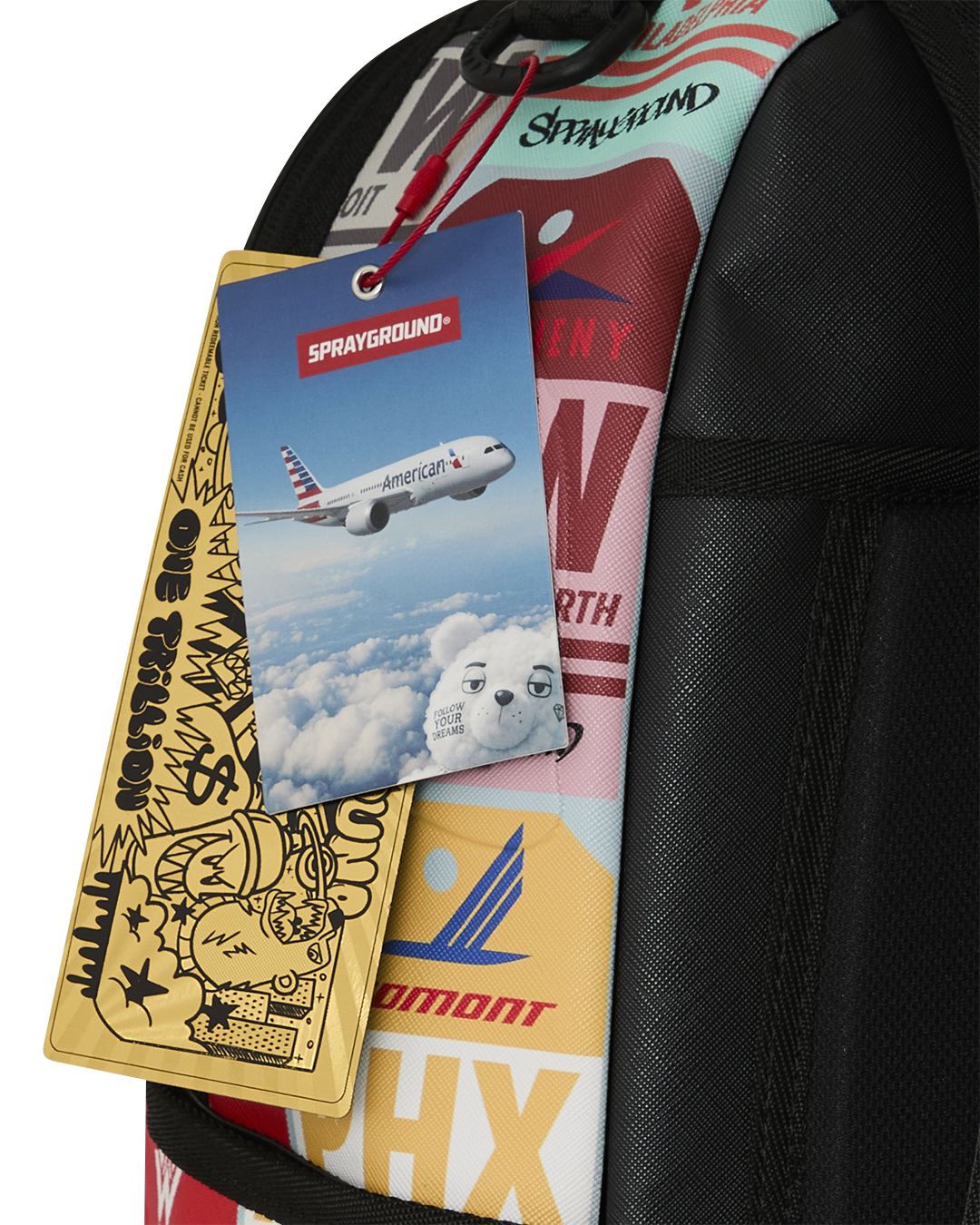 SPRAYGROUNDÂ® BACKPACK AA TWA VINTAGE LUGGAGE TAGS BACKPACK