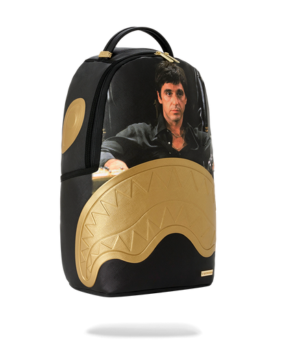 SPRAYGROUND® BACKPACK SCARFACE GOLD EMBOSSED BACKPACK