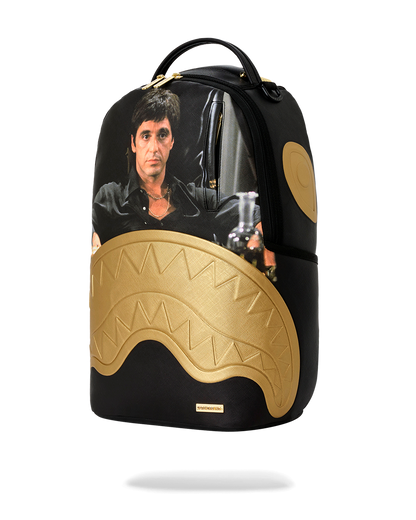 SPRAYGROUND® BACKPACK SCARFACE GOLD EMBOSSED BACKPACK