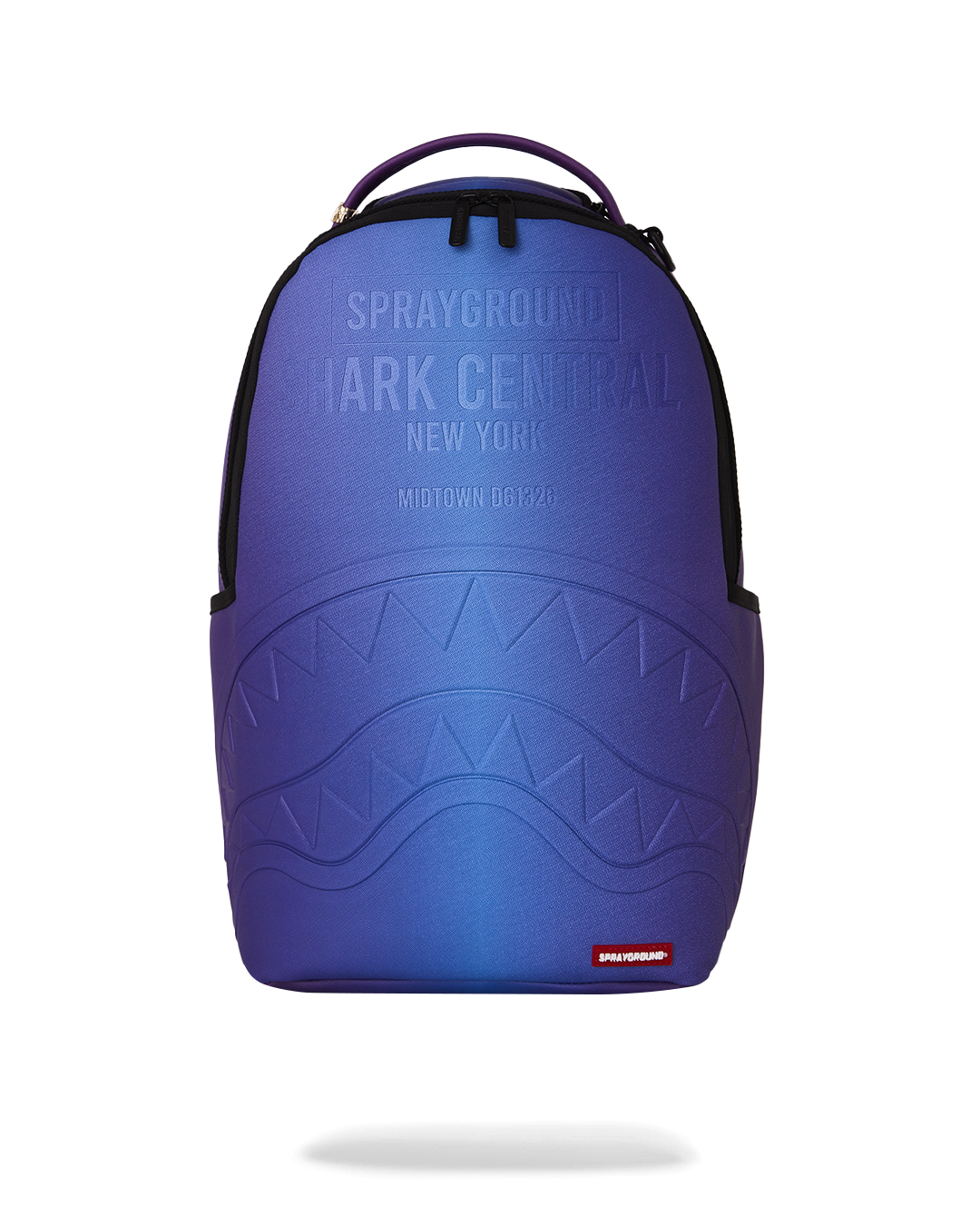 SPRAYGROUND® BACKPACK SHARK CENTRAL EMBOSSED DUSK NYLON BACKPACK