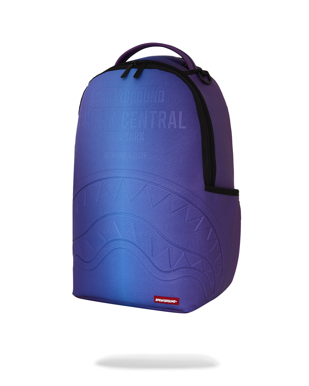 SPRAYGROUND® BACKPACK SHARK CENTRAL EMBOSSED DUSK NYLON BACKPACK