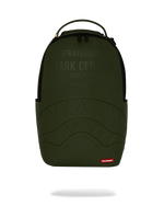 SPRAYGROUND® BACKPACK SHARK CENTRAL EMBOSSED GREEN NYLON BACKPACK
