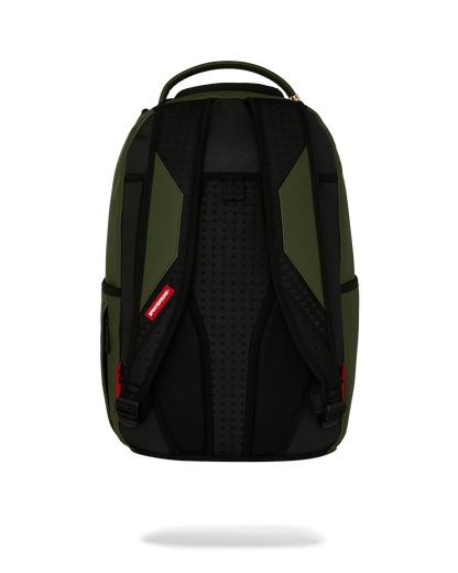 SPRAYGROUND® BACKPACK SHARK CENTRAL EMBOSSED GREEN NYLON BACKPACK