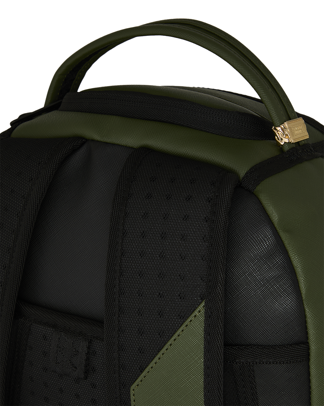 SPRAYGROUND® BACKPACK SHARK CENTRAL EMBOSSED GREEN NYLON BACKPACK