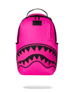 SPRAYGROUND® BACKPACK SHARK CENTRAL WHITE STENCIL SHARK PINK NYLON BACKPACK
