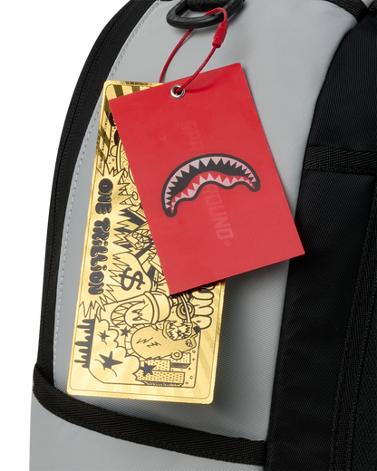 SPRAYGROUNDÂ® BACKPACK SHARK CENTRAL TONAL GRAY NYLON BACKPACK