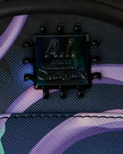 SPRAYGROUND® BACKPACK A.I. AFRICAN INTELLIGENCE INDIGO DUSK BACKPACK - SANDFLOWER COLLAB