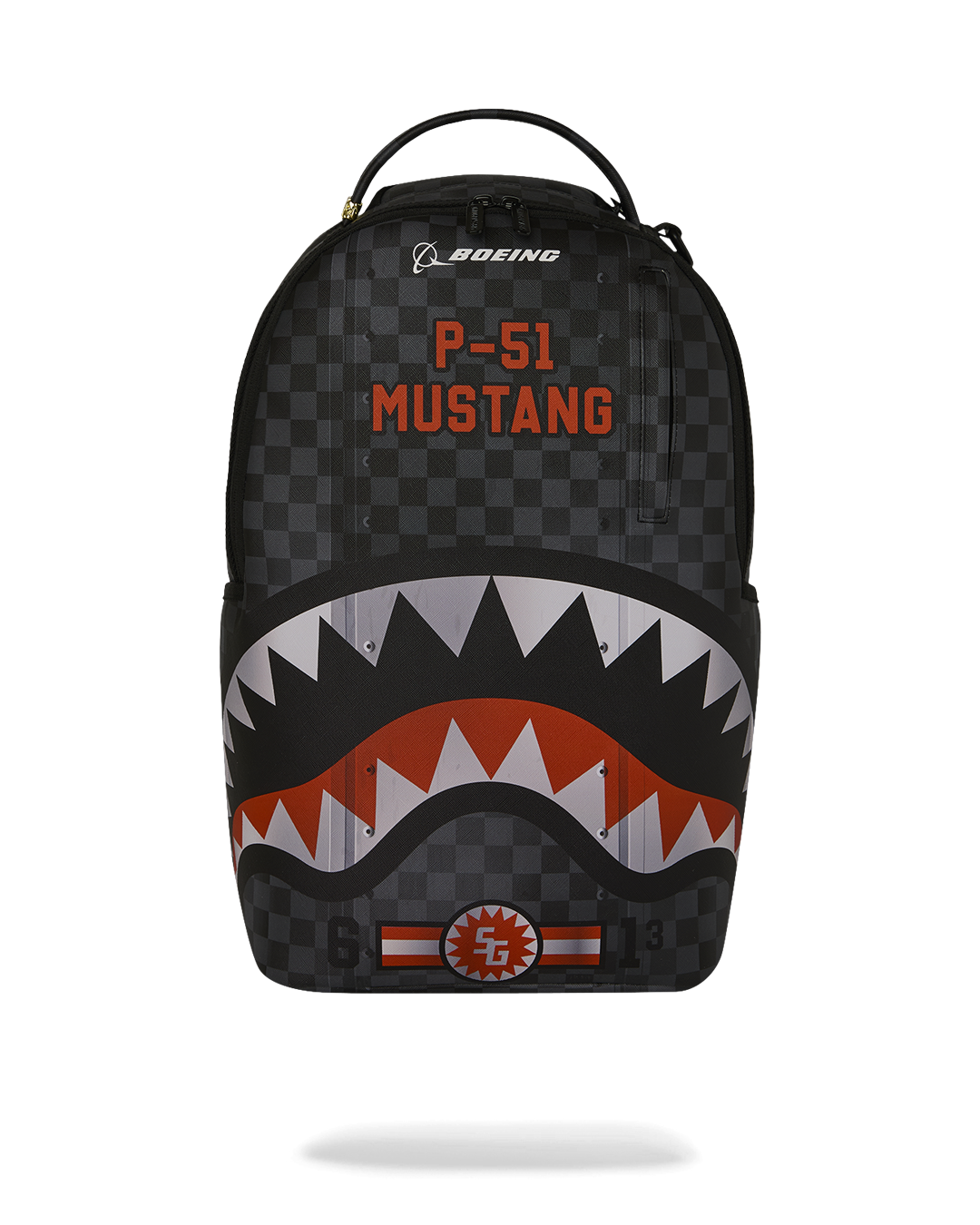 SPRAYGROUNDÂ® BACKPACK BOEING P-51 MUSTANG SHARKMOUTH BACKPACK