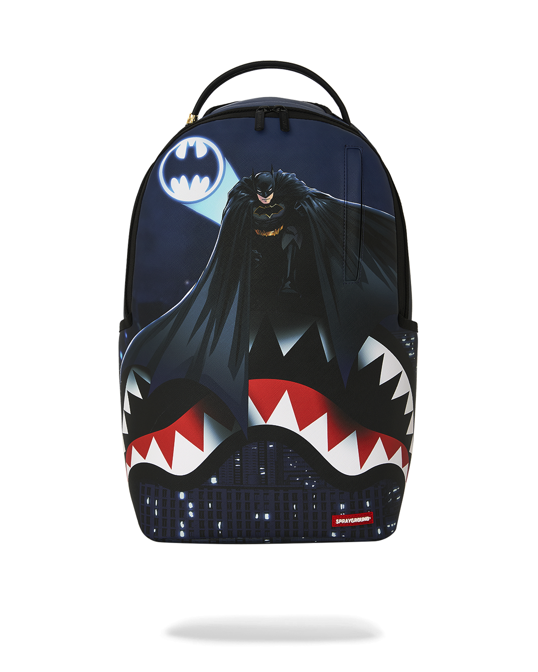 SPRAYGROUNDÂ® BACKPACK USSF x DC BATMAN OVER SHARKMOUTH BACKPACK