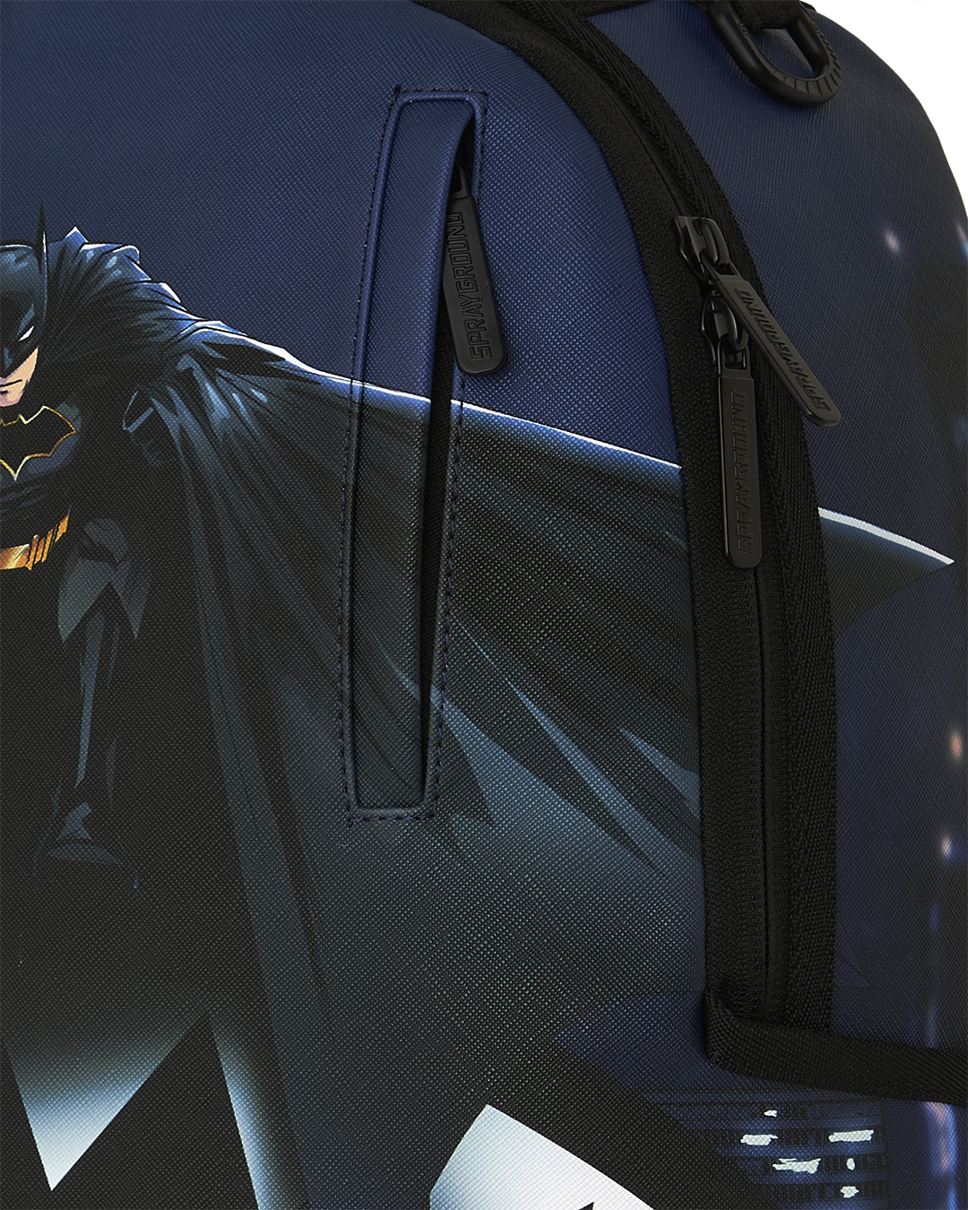 SPRAYGROUNDÂ® BACKPACK USSF x DC BATMAN OVER SHARKMOUTH BACKPACK
