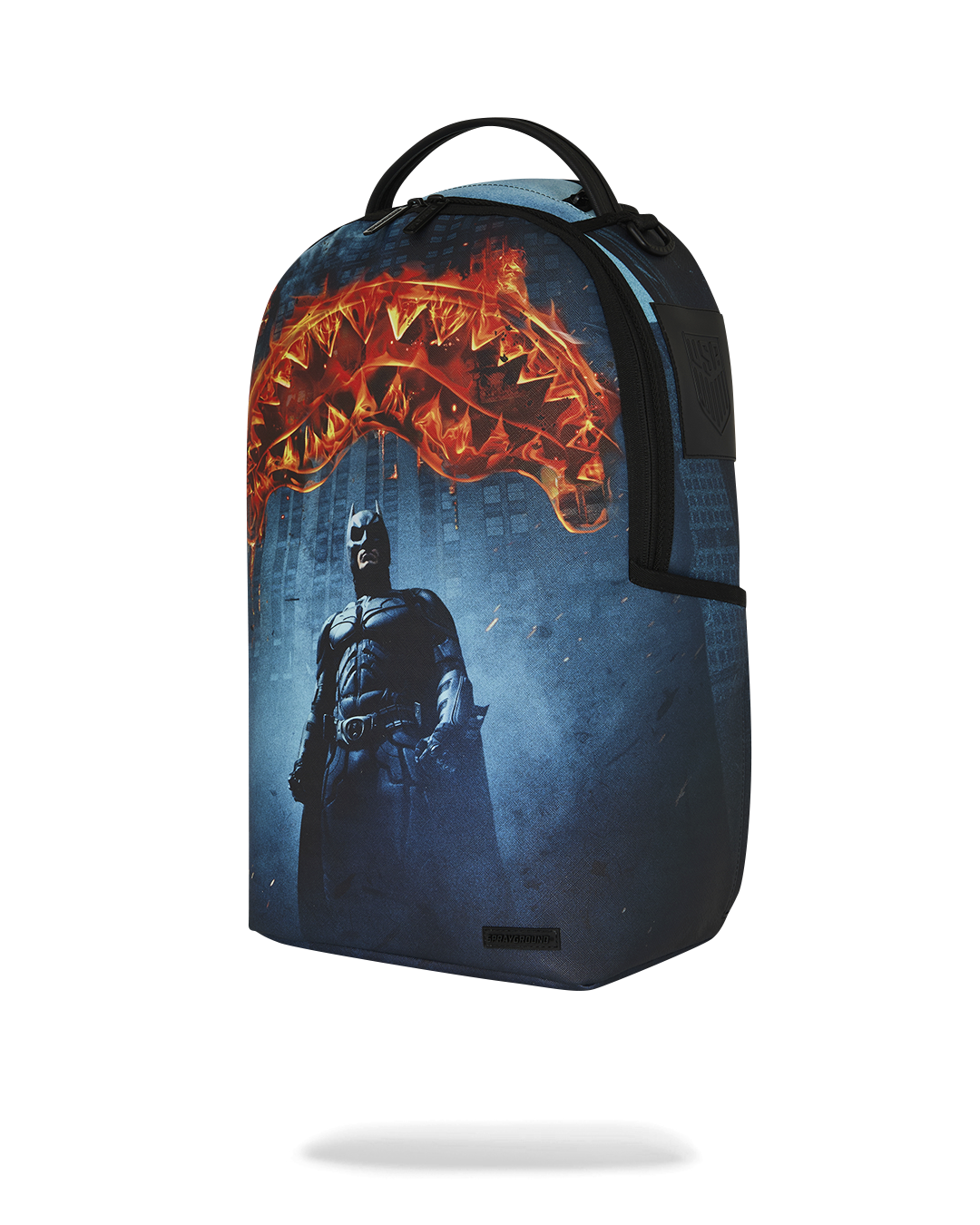 SPRAYGROUND® BACKPACK USSF x DC BATMAN FLAMING EMBLEMS BACKPACK