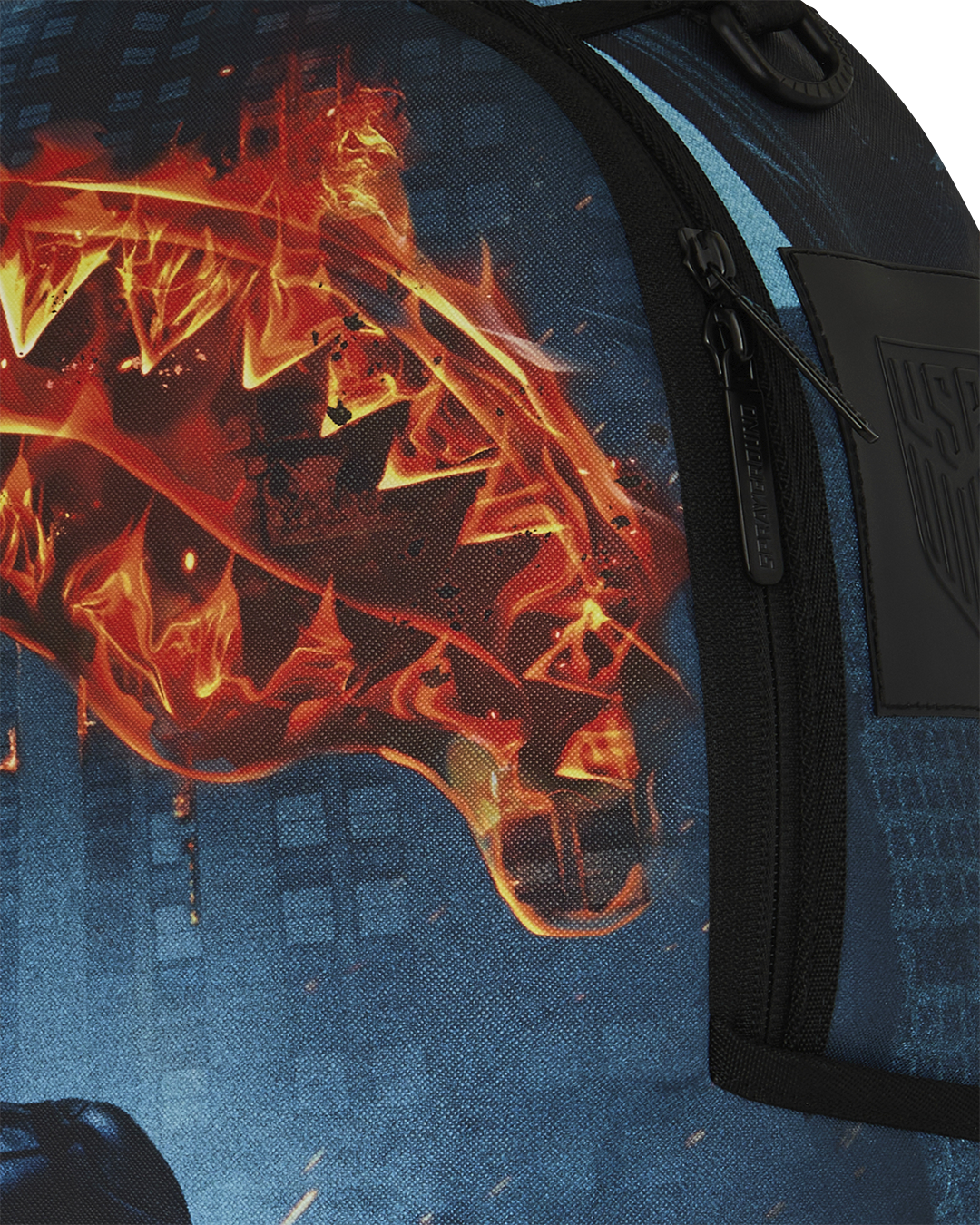 SPRAYGROUND® BACKPACK USSF x DC BATMAN FLAMING EMBLEMS BACKPACK