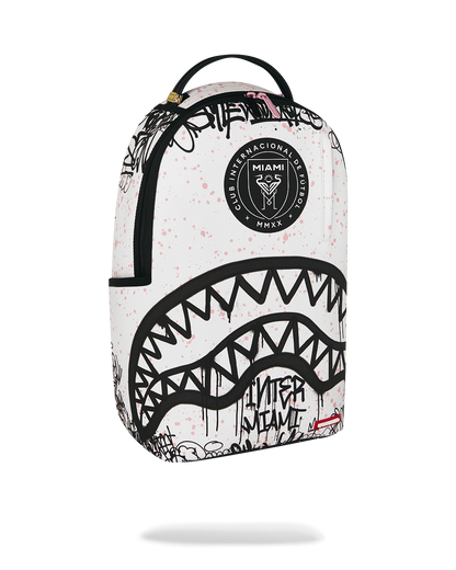 SPRAYGROUND® BACKPACK MLS COLLAB - INTERMIAMI STREETART (WHT) DLXSV BACKPACK