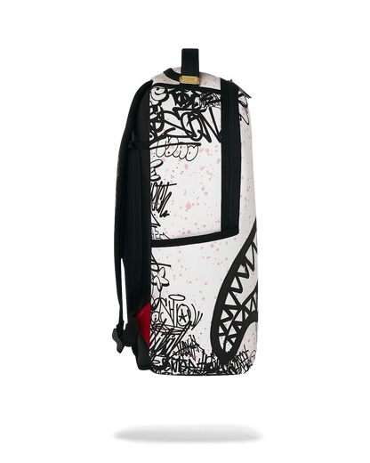 SPRAYGROUND® BACKPACK MLS COLLAB - INTERMIAMI STREETART (WHT) DLXSV BACKPACK