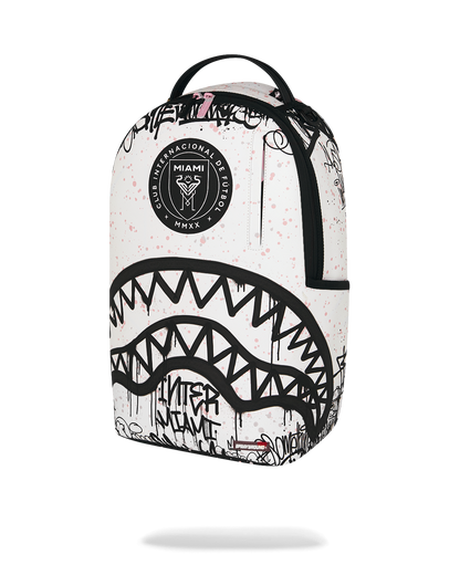SPRAYGROUND® BACKPACK MLS COLLAB - INTERMIAMI STREETART (WHT) DLXSV BACKPACK