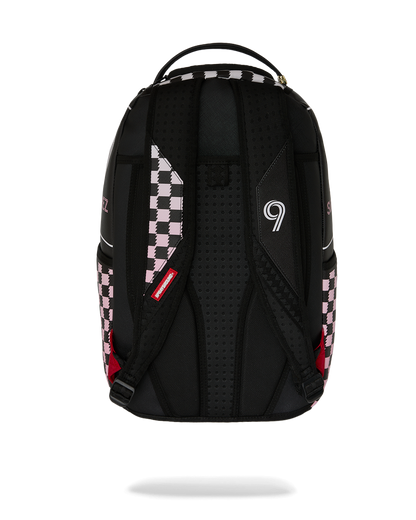SPRAYGROUND® BACKPACK MLS COLLAB - INTERMIAMI LUIS SUAREZ PINK STRIPE BACKPACK