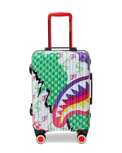 SPRAYGROUND® LUGGAGE DREAMY TECHNICOLOR SHARKNAUTICS HARDSHELL CARRY-ON LUGGAGE