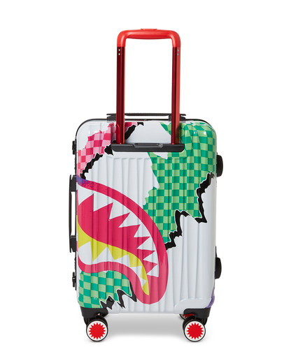 SPRAYGROUND® LUGGAGE DREAMY TECHNICOLOR SHARKNAUTICS HARDSHELL CARRY-ON LUGGAGE