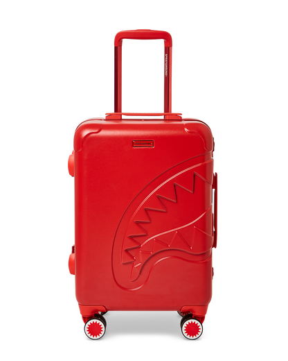 SPRAYGROUND® LUGGAGE MOLDED SHARKITECTURE RED HARDSHELL CARRY-ON LUGGAGE