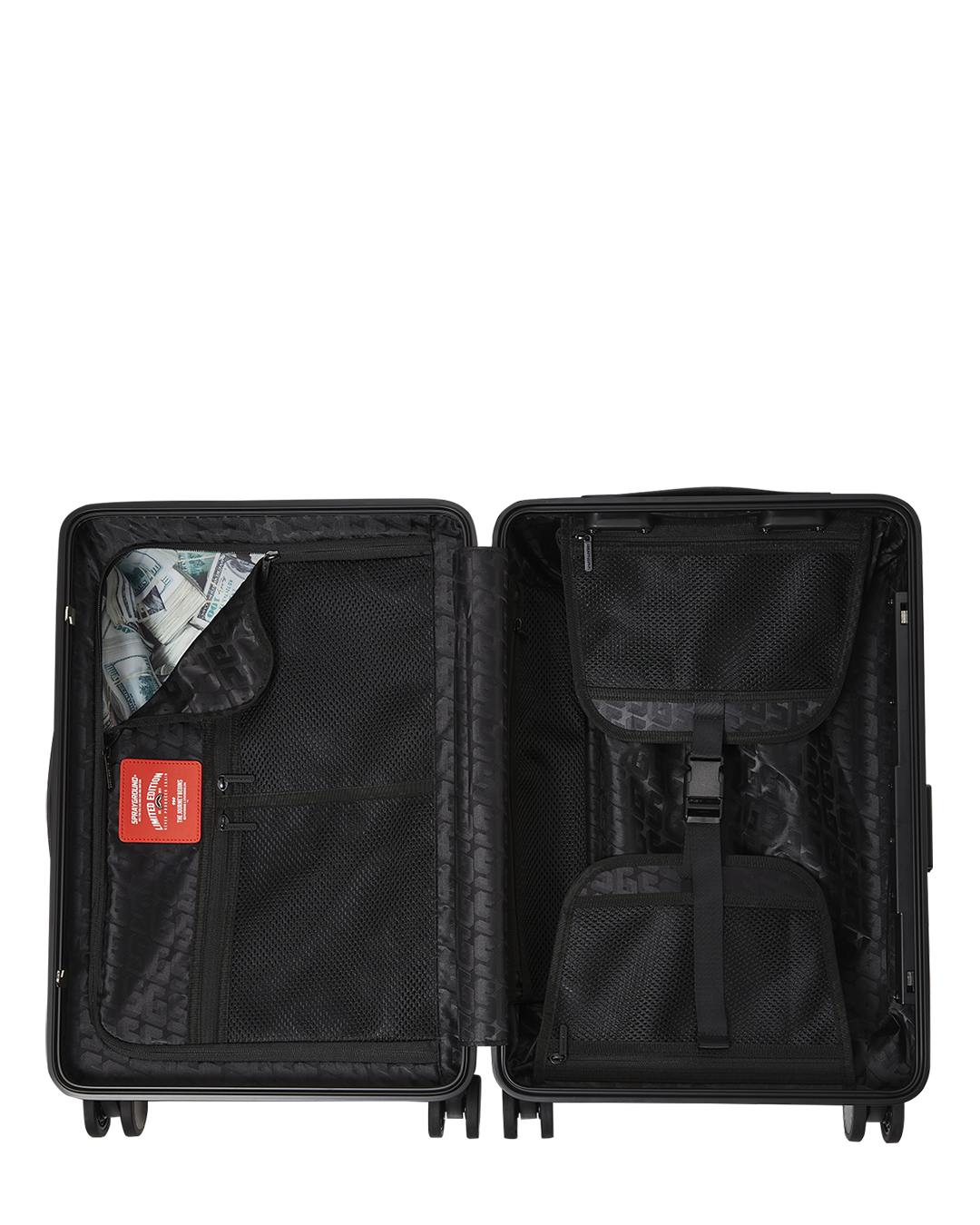 SPRAYGROUND® LUGGAGE GLOBAL MOGUL UNLIMITED MILES SHARKNAUTICS HARDSHELL CARRY-ON LUGGAGE