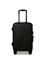 SPRAYGROUND® LUGGAGE REALITY CHECK SHARKNAUTICS HARDSHELL CARRY-ON JETBLACK LUGGAGE (GUNMETAL HARDWARE)